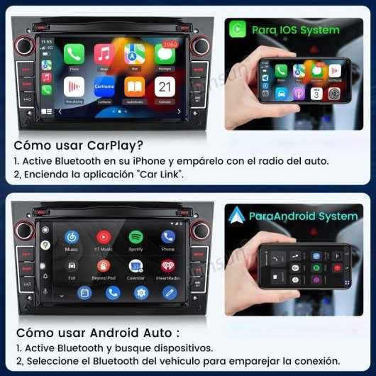 Autoradio JUNSUN 7" Android 15 2+64GB Carplay GPS Opel