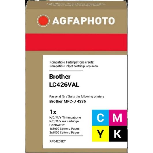 Cartuchos de tinta AGFAPHOTO APB426SET compatibles Brother