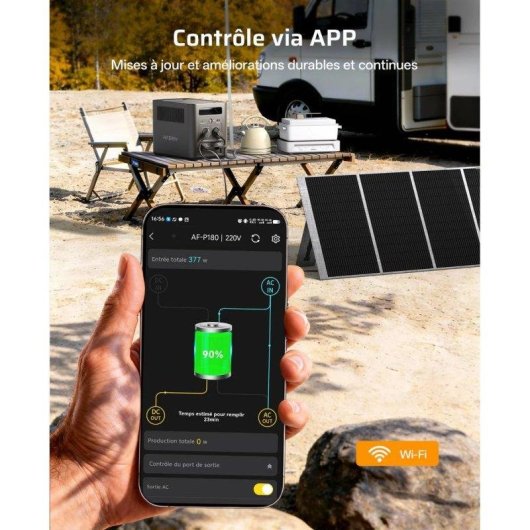Station d’énergie AFERIY Nomad1800 1024Wh 2 ports AC, 4 USB LiFePO4