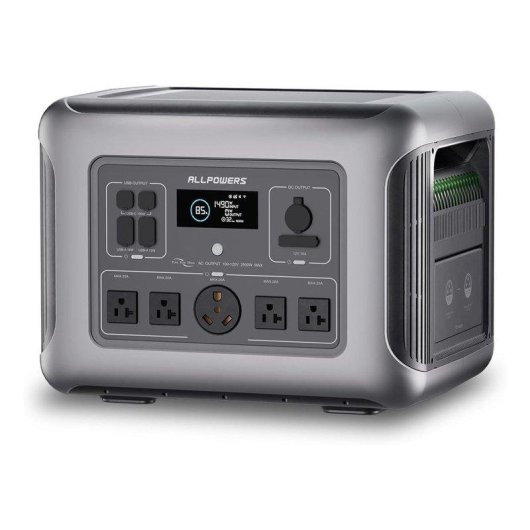 Station d’énergie Allpowers R2500 V2 1920Wh 4 ports AC 6 ports USB Batterie LiFePO4 Charge rapide