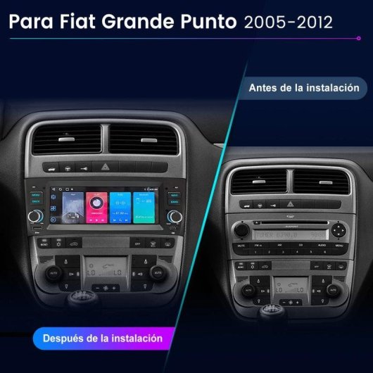 Autoradio JUNSUN 6.86" Android 15 CarPlay GPS Wifi Fiat Grande Punto/Linea