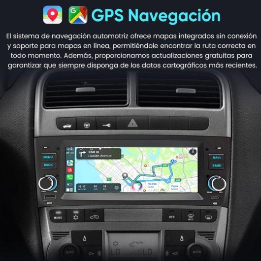 Autoradio JUNSUN 6.86" Android 15 CarPlay GPS Wifi Fiat Grande Punto/Linea