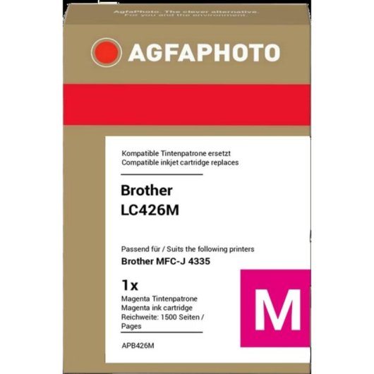 Cartucho de tinta AGFAPHOTO Magenta compatible con Brother