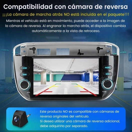 Autoradio Android 15 JUNSUN Pantalla 7" táctil CarPlay GPS Bluetooth Fiat Punto EVO y Linea