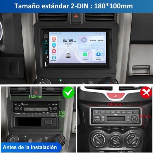 2DIN Autoradio JUNSUN CarPlay und Android Auto kabellos