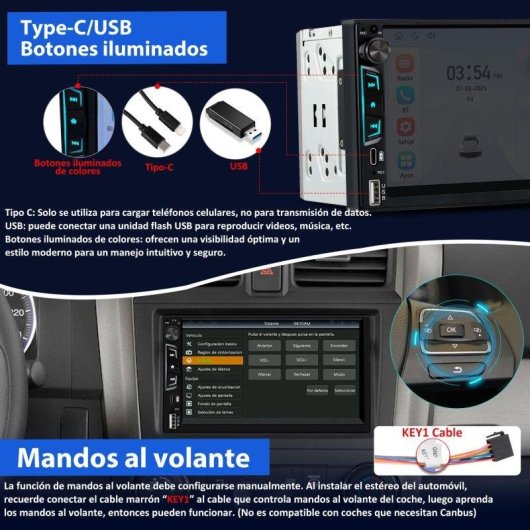 2DIN Autoradio JUNSUN CarPlay und Android Auto kabellos