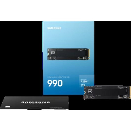 Disque Dur Samsung SSD 990 2TB M.2 2280 PCIe 4.0 x4 NVMe 7250MB/s
