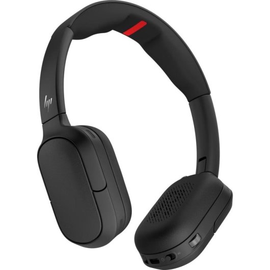 HP Poly Focus 625 kabellose Bluetooth Kopfhörer mit aktiver Geräuschunterdrückung, Mikrofon und kabellosem Laden, schwarz