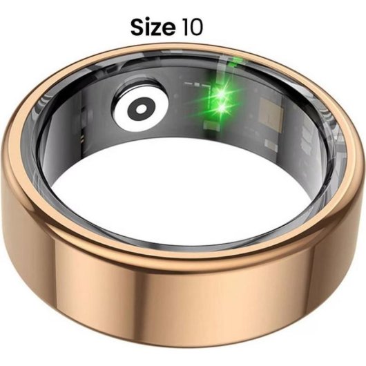 Anello intelligente Avizar RNG-TTN-RG10 taglia 10 Bluetooth IP68 5 giorni Oro