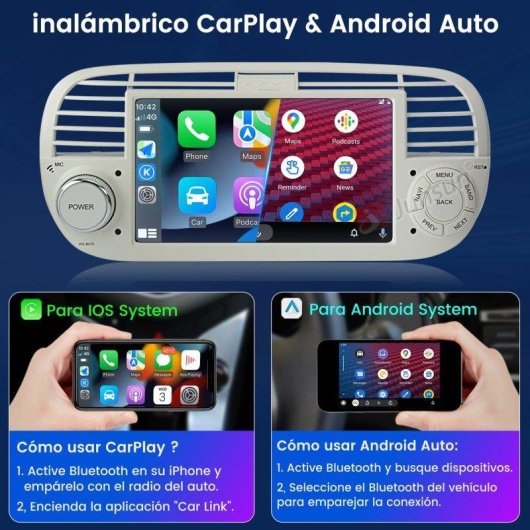 Autoradio JUNSUN 2+64gb Android 15 CarPlay Android Auto GPS