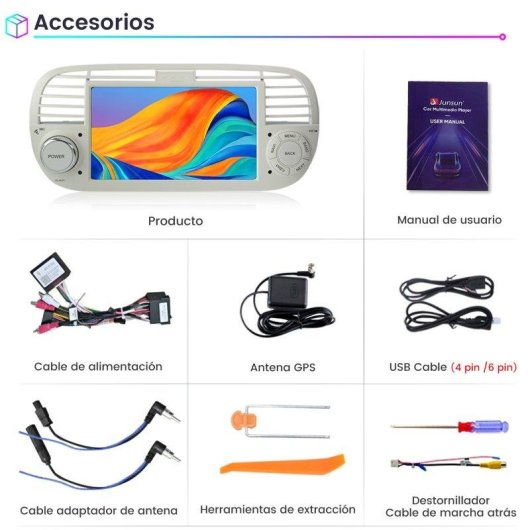 Autoradio JUNSUN 2+64gb Android 15 CarPlay Android Auto GPS