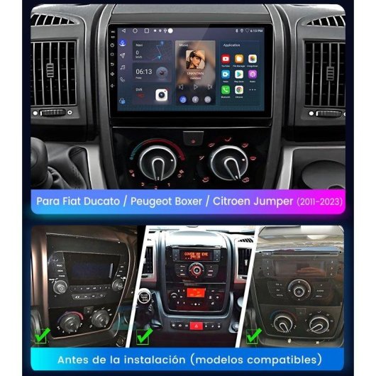 Autoradio JUNSUN 2+64gb Android 15 CarPlay GPS Fiat Ducato