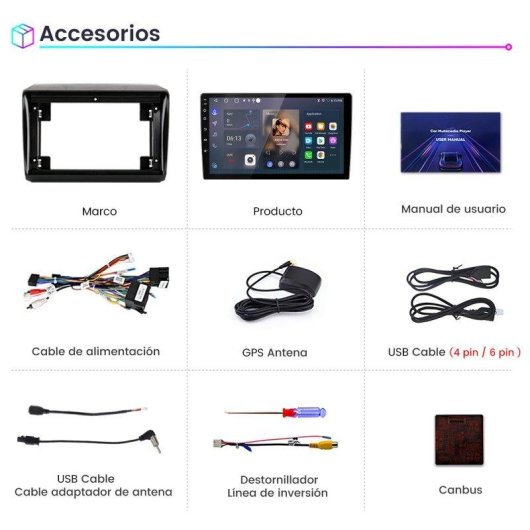 Autoradio JUNSUN 2+64gb Android 15 CarPlay GPS Fiat Ducato