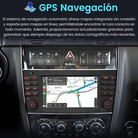Autoradio Android 15 JUNSUN Carplay GPS Bluetooth Mercedes