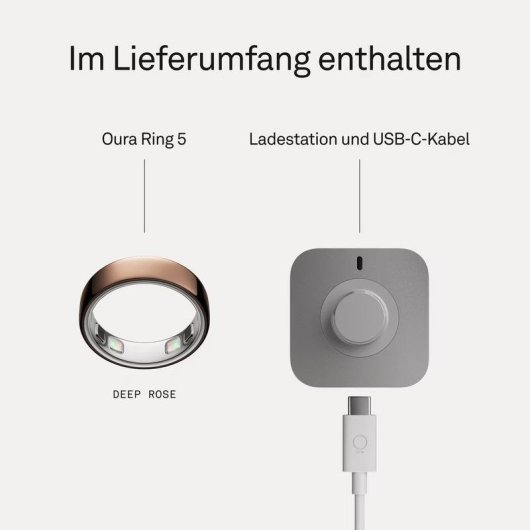 Smart Ring Oura Ring 5 Größe 13 Bluetooth IP68 Gesundheit Rosa Deep Rose