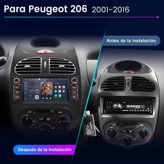 JUNSUN Autoradio 2+64GB Android 15 GPS CarPlay Bluetooth
