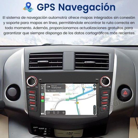 Autoradio JUNSUN 2+64GB Android 15 Carplay GPS Toyota Rav4 A3