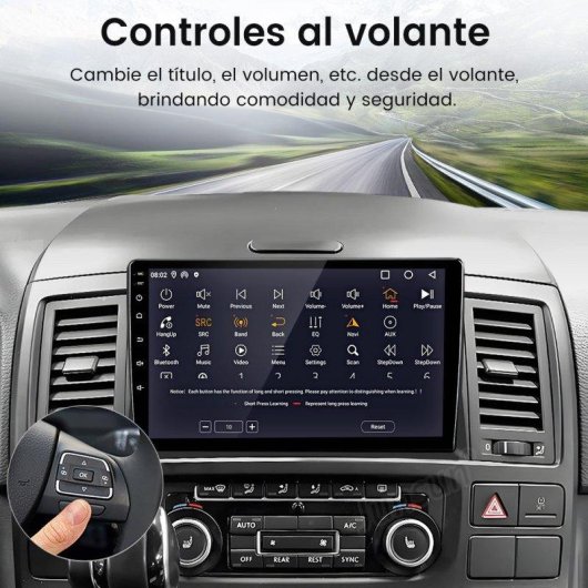 Autoradio JUNSUN 2+64GB Android 15 CarPlay GPS Navigation Bluetooth WiFi