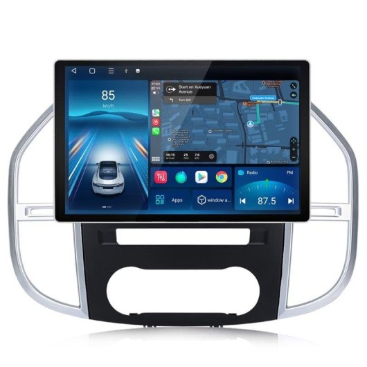 Autoradio JUNSUN 13,1 Zoll Android 15 CarPlay GPS Vito W447