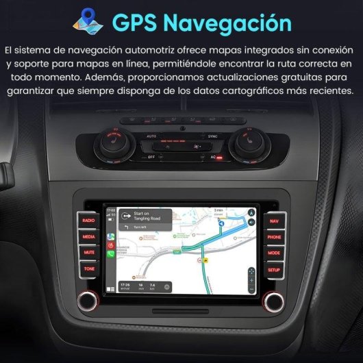 Autoradio JUNSUN 7 Zoll Android 15 CarPlay GPS
