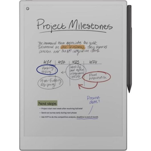Livre Électronique reMarkable Paper Pro WiFi 11,8" 64GB Gris con Stylus Pen