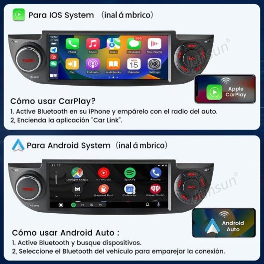 Autoradio Awesafe 6.86 Android 15 CarPlay Drahtlos