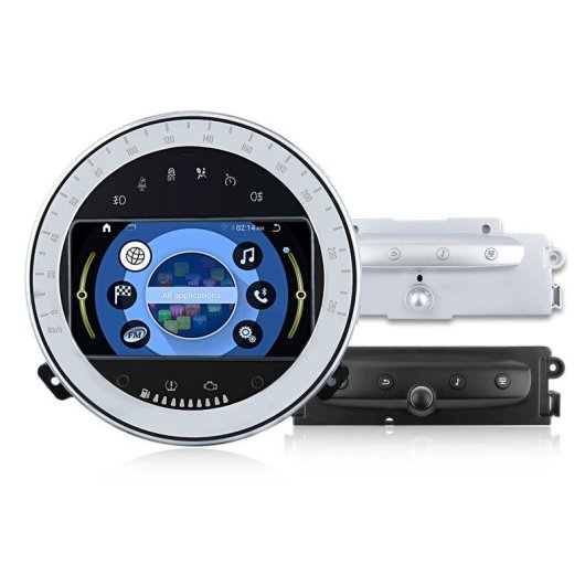Autoradio Android 15 2+32GB mit CarPlay GPS fuer BMW Mini R52/R56