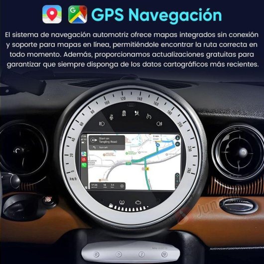 Autoradio Android 15 2+32GB mit CarPlay GPS fuer BMW Mini R52/R56