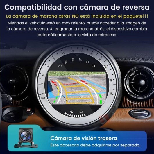 Autoradio Android 15 2+32GB mit CarPlay GPS fuer BMW Mini R52/R56