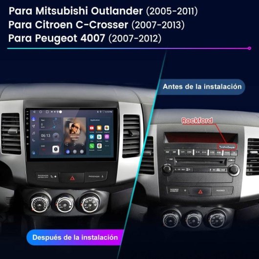 Autoradio JUNSUN Android 15 2+64GB CarPlay GPS Bluetooth 9 Zoll