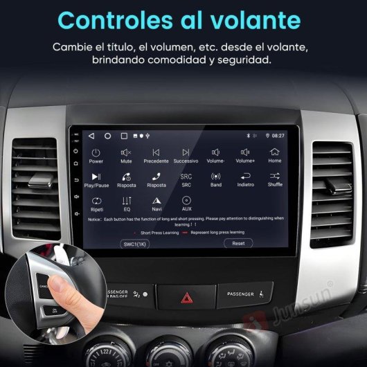 Autoradio JUNSUN Android 15 2+64GB CarPlay GPS Bluetooth 9 Zoll