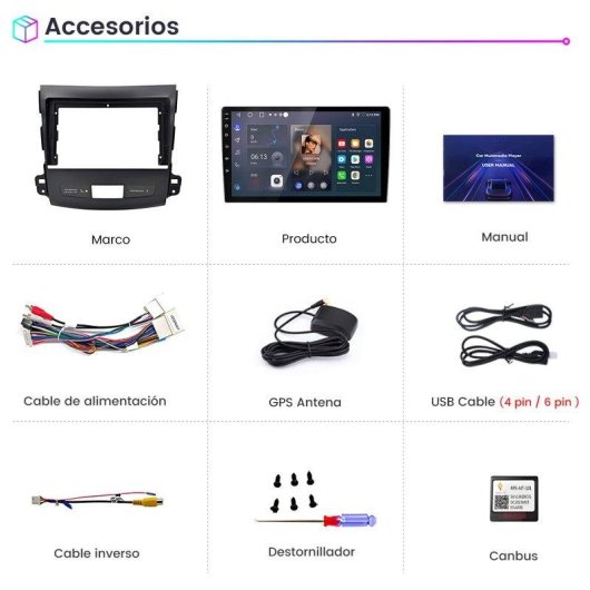 Autoradio JUNSUN Android 15 2+64GB CarPlay GPS Bluetooth 9 Zoll