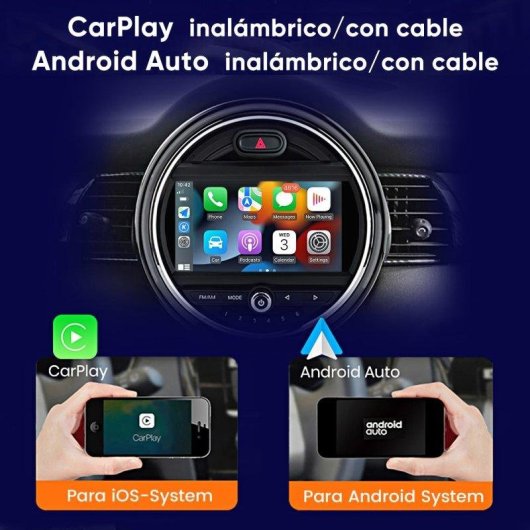Autoradio JUNSUN 4+64GB Android 15 Octa Core CarPlay