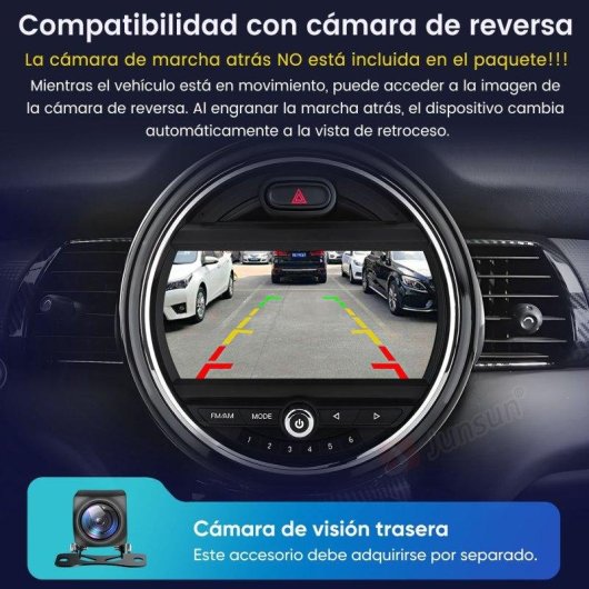Autoradio JUNSUN 4+64GB Android 15 Octa Core CarPlay