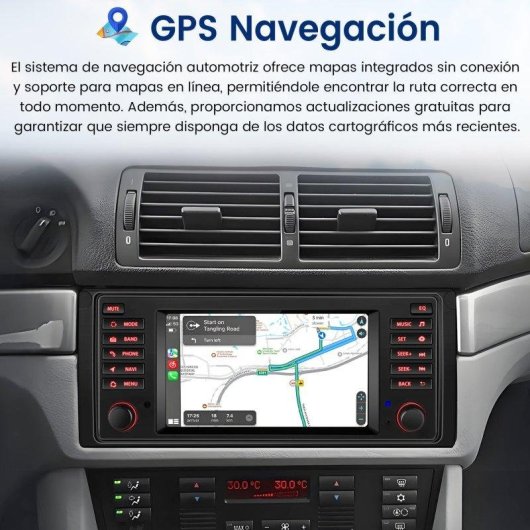 Autoradio Android JUNSUN para BMW Serie E con CarPlay y GPS 7"