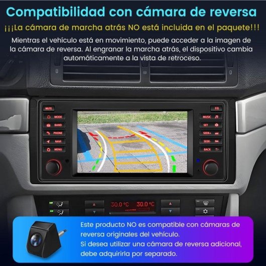 Autoradio Android JUNSUN para BMW Serie E con CarPlay y GPS 7"