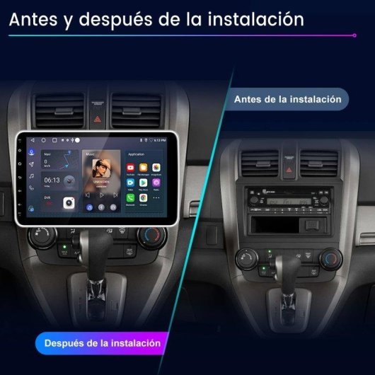 Autoradio 1DIN JUNSUN 10,1 Zoll Android 15 CarPlay GPS
