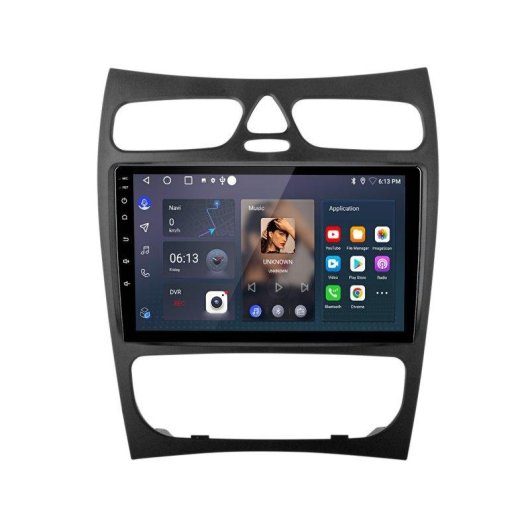 Autoradio JUNSUN Android 15 6+128GB CarPlay 9" para Mercedes Benz C/CLK/G