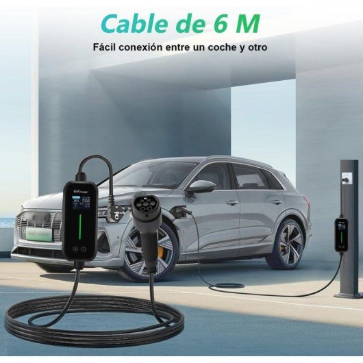 Ladegeraet EV Typ 2 Tragbar JUNSUN 3,5 kW 6 m