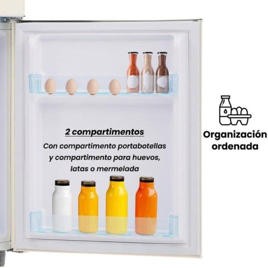 Frigorífico Mini Dos Puertas Rolipo ES314740WAA Defrost 91cm 72L E Blanco