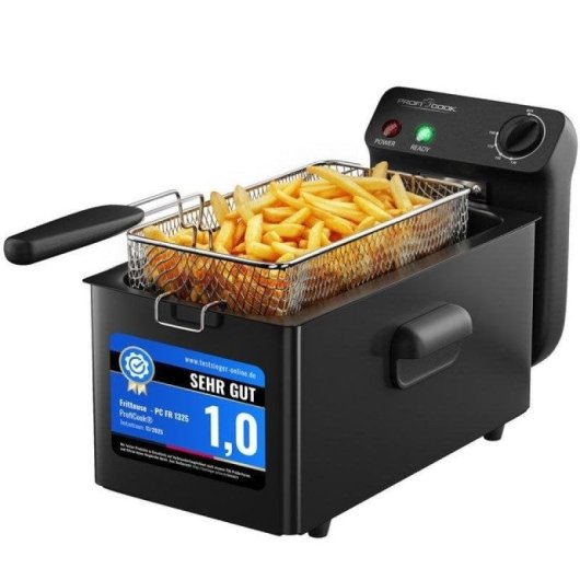 Friteuse ProfiCook PC-FR 1325 3L 2000W met Koude Zone en Thermostaat