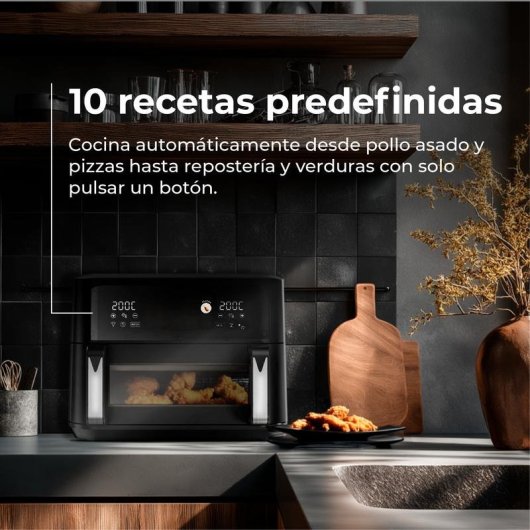 Freidora de Aire Evvo Tasty Fryer Advance Duo 10L 2900W Doble Resistencia