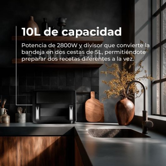 Freidora de Aire Evvo Tasty Fryer Advance Duo 10L 2900W Doble Resistencia