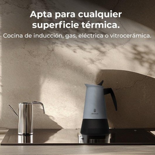 Italienische Espressokanne Cecotec Piccolina 400 Blue 0,2 L 4 Tassen Edelstahl