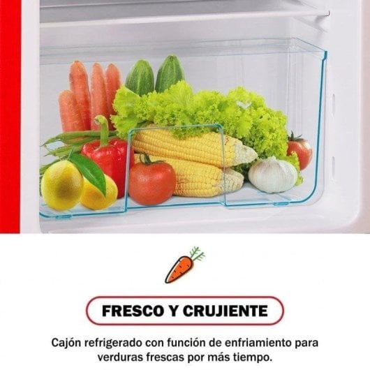 Frigorifero Mini Due Porte Rolipo ES310549RAA Defrost 88,8cm 60L E Rosso