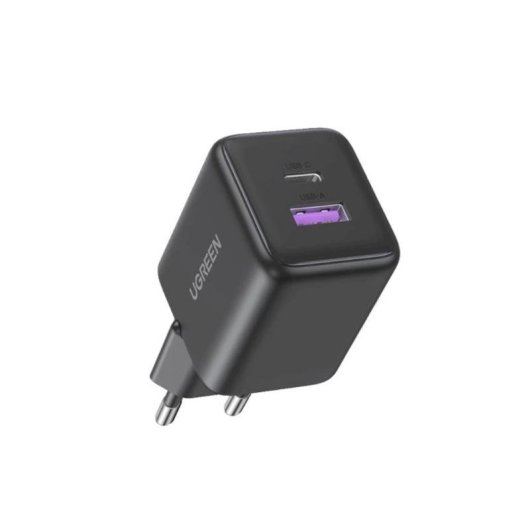 Fonte de Alimentação Ugreen X516 30W GaN USB-A e USB-C Compacta