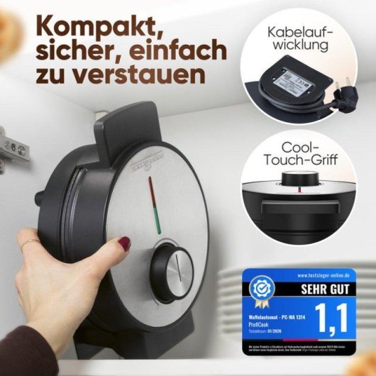 Gofriera ProfiCook PC-WA 1314 20 cm antihaftbelag