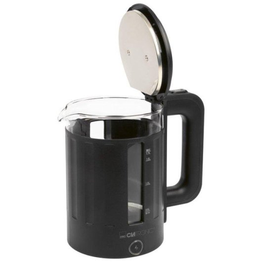 Wasserkessel elektrisch Clatronic WK 3837 G Glas 1,7 l