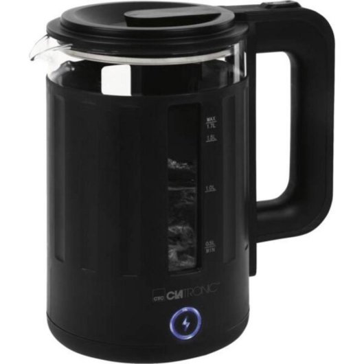Wasserkessel elektrisch Clatronic WK 3837 G Glas 1,7 l