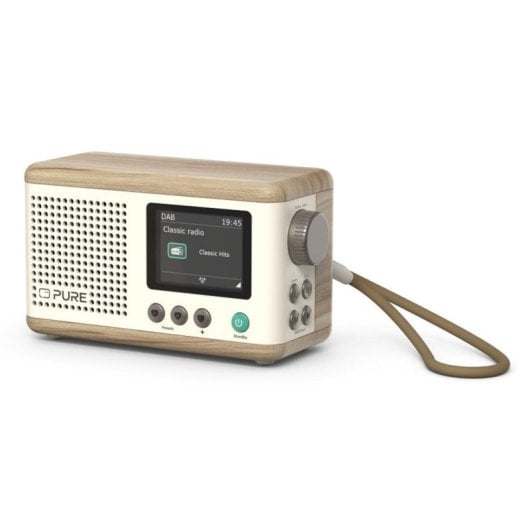 Radio Pure Classic Mini Bianco Cotone/Quercia